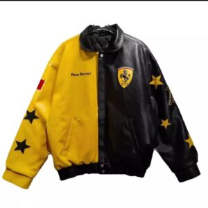 Men's Winter F1 Racing Kart Jacket Embroidedred High Street Baseball Suit Waterproof windproof For Ferrari